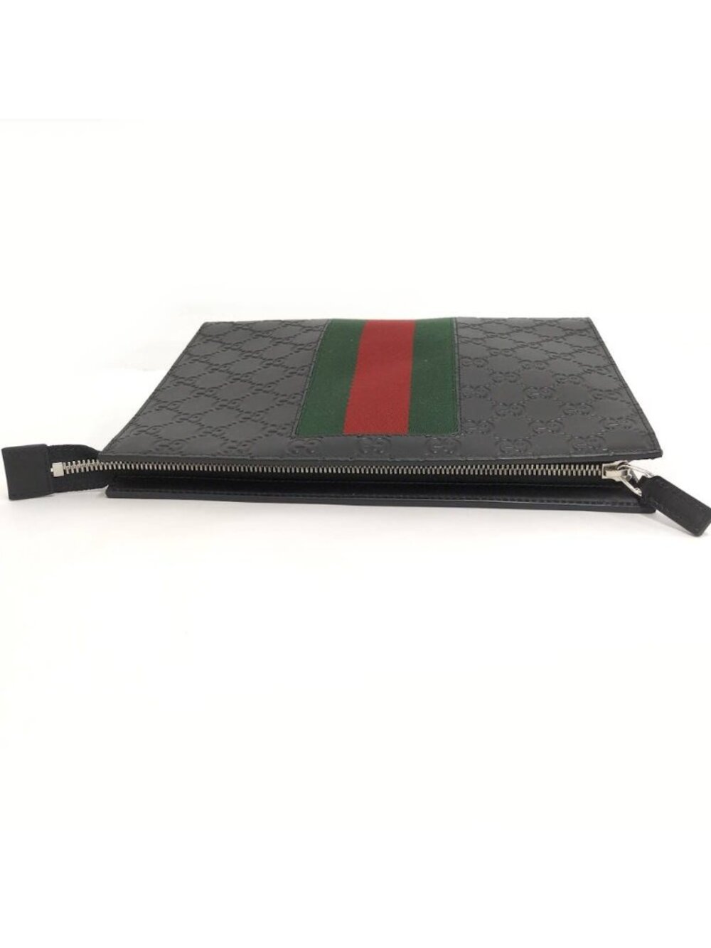 Gucci Clutch Guccissima Sherry Line Leather Black - Picture 7 of 9